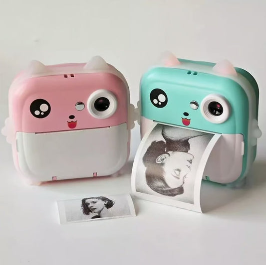 CÁMARA INSTANTÁNEA PARA NIÑOS + 5 ROLLOS DE PAPEL